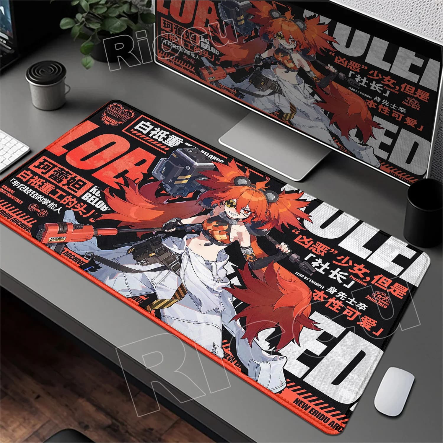Nuovo ZZZ Anime Gaming Mouse Pad Evelyn Anby Ellen Zenless Zone Zero Tastiera Tappetini da scrivania Anime Girls Mousepad 1200x600 Tappetino per mouse grande
