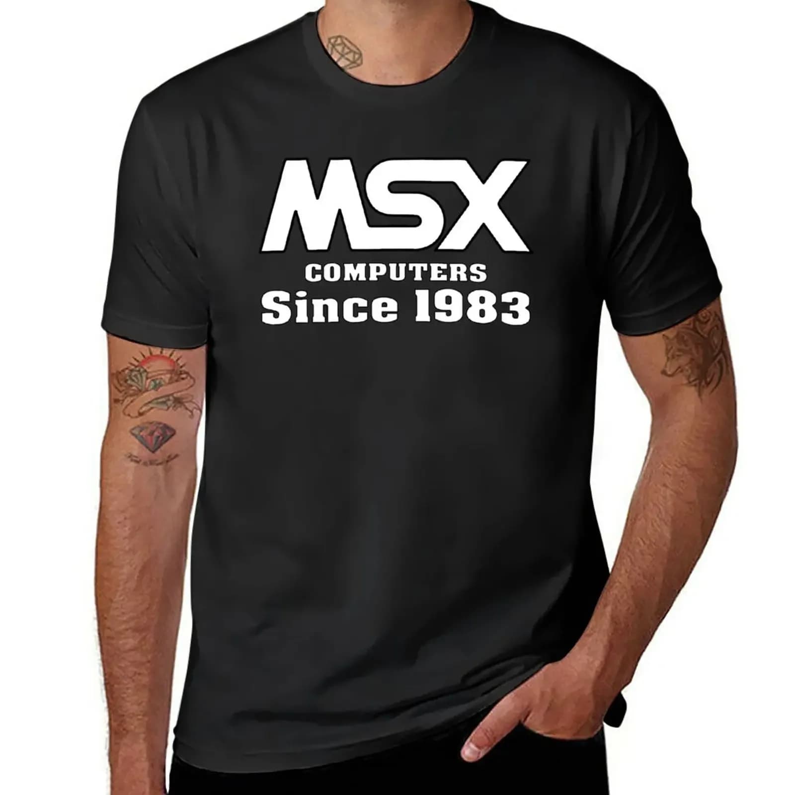 S-5XL New MSX Computer Since 1983 T-Shirt Custom T Shirt Summer Clothes T Shirt Man Mens Graphic T-shirts Anime