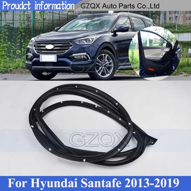 Guarnizione in gomma per porta CAPQX per Hyundai Santafe Santa Fe IX45 2013-2019 guarnizione in gomma per porta guarnizione per porta