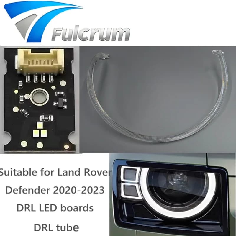 Adatto per Land Rover Defender 2020-2023, luci diurne a LED, pannelli DRL, tubo DRL, striscia guida luce DRL