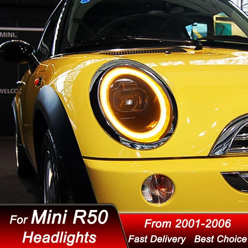 Car styling Headlights For BMW Mini R50 R52 R53 01-06 RHD LHD LED Headlamp Assembly Upgrade High Projector Lens Accessories Kit