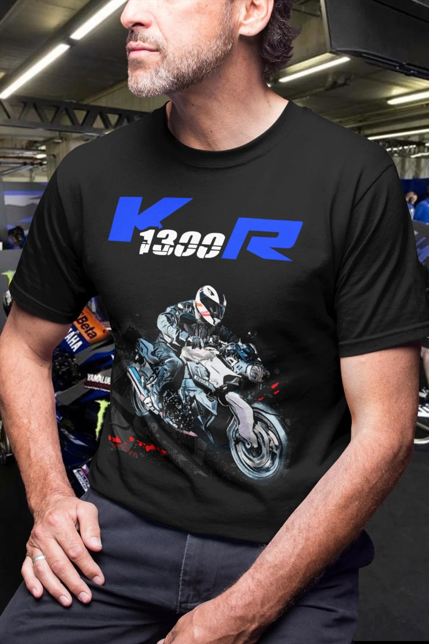440 @ EY B/MW K 1300 R T Shirt The Urban Missile Moto Tee Sofisticato Brawler Rider Top per i fan del b.mw Inline Quattro regali