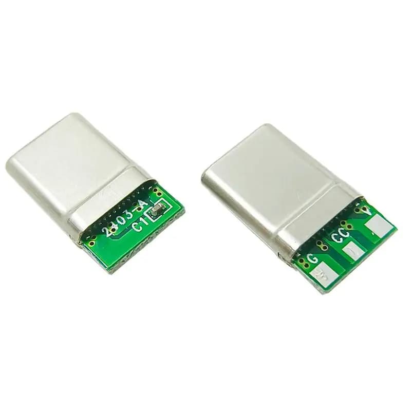 2 10 Sets 3Pin Type C Laptop Connector Male Model 3 Solder Joint CC Pin CTOC5 for Custom Charging Dock Solutions