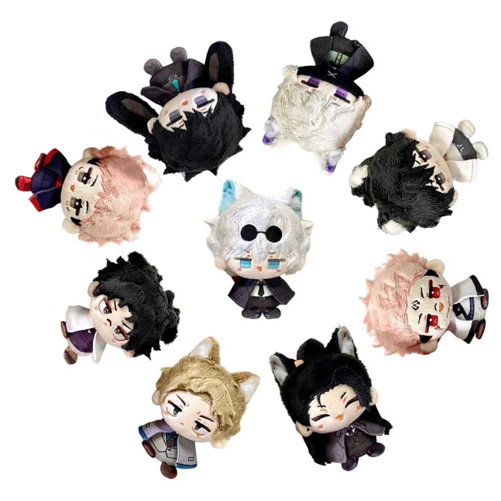 Portachiavi in peluche Anime JJK, ciondolo Gojo Satoru, zaino scolastico, figura Geto Suguru, grazioso gioiello, regali di Natale, bambole animali.