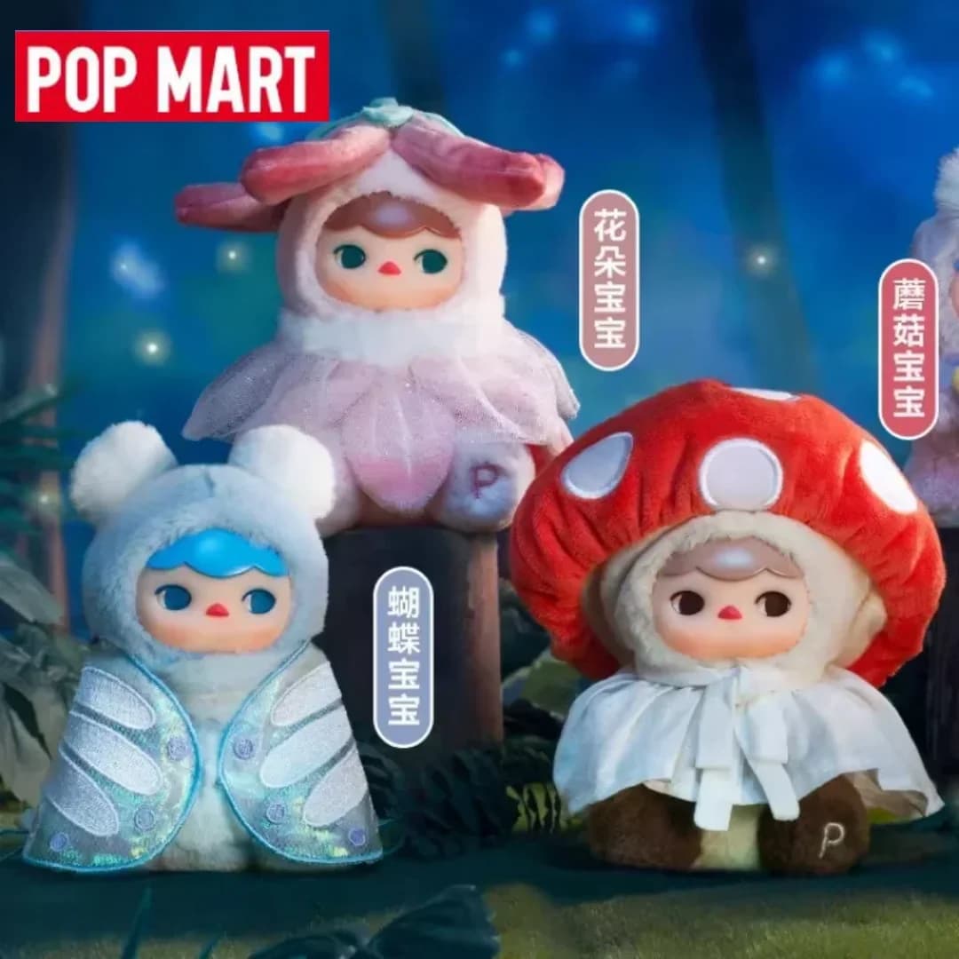 Pop Mart Pucky Spirit Forest Party Series Plush Pendant Blind Box - Cute Anime Figure Ornaments Mystery Box Toys Doll