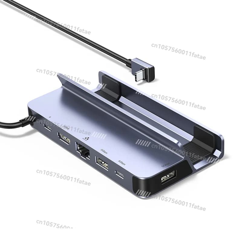 Dock Docking station USB C 6 in 1 con supporto per Steam Deck di ricarica 4K@60Hz HD-MI Gigabit Ethernet PD 100W