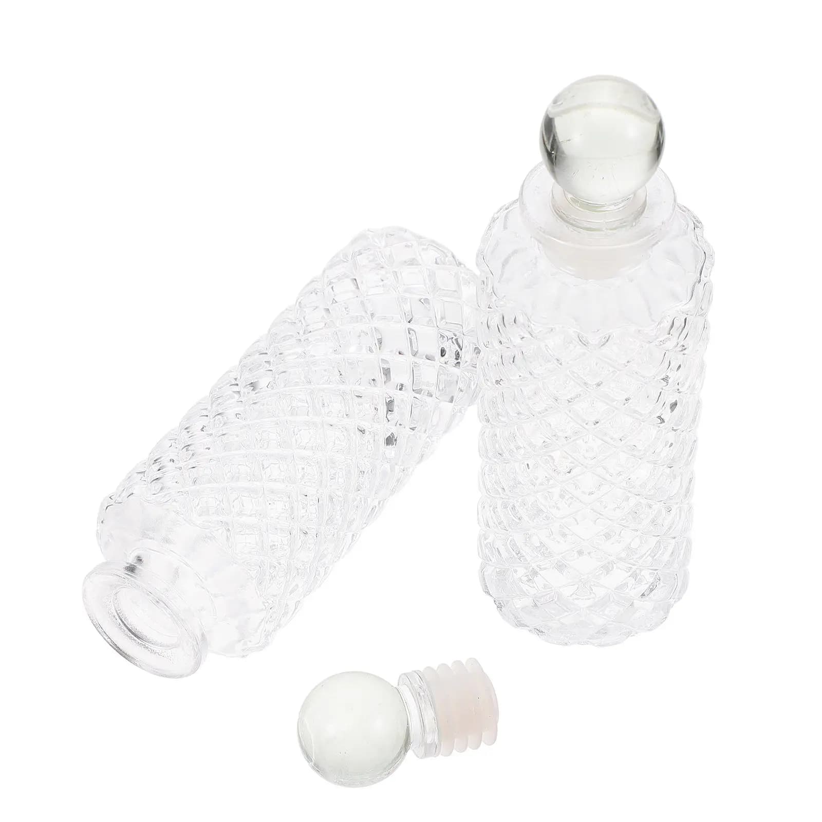 Set di 3 Bottiglie in Vetro Ricaricabili per Diffusori di Fragranze, 150ml, Contenitori Vuoti per Aromaterapia, Decorazione da Tavolo per la Casa