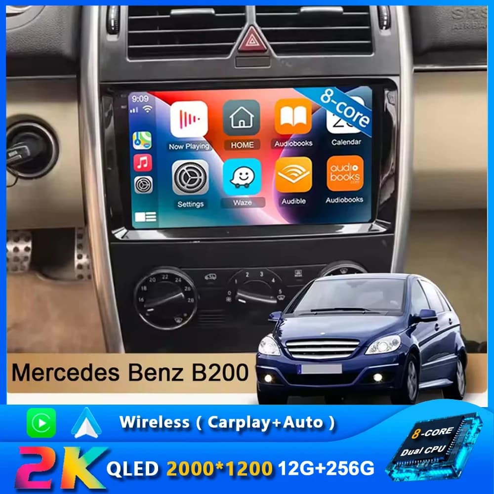 Android 15 Autoradio Lettore Multimediale Per Mercedes Benz B200 Classe AB W169 W245 Viano Vito W639 Sprinter W906 Ricevitore Stereo