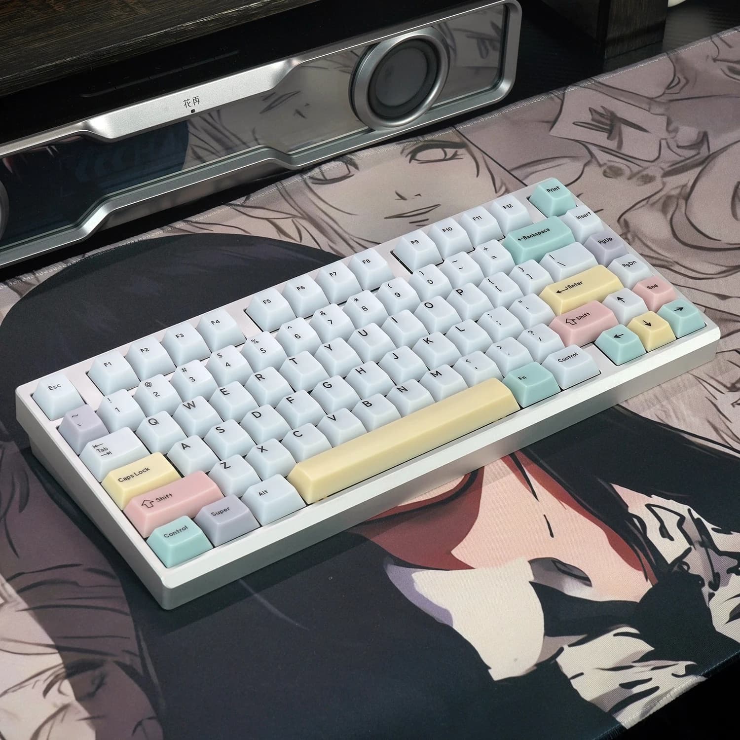 Sale marino Keycap Nebbia satinata Trasparente opaco ABS 128 tasti Ciliegia per tastiera meccanica Arabo Russo Hangul Coreano keycap