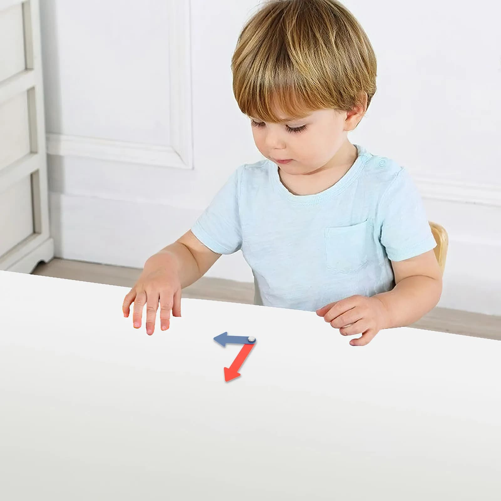 5 Lancette in Plastica per Orologio per Bambini, Kit Educativo Fai-da-Te per Imparare le Ore, Materiale Didattico per l'Insegnamento della Matematica, Frecce Rotanti