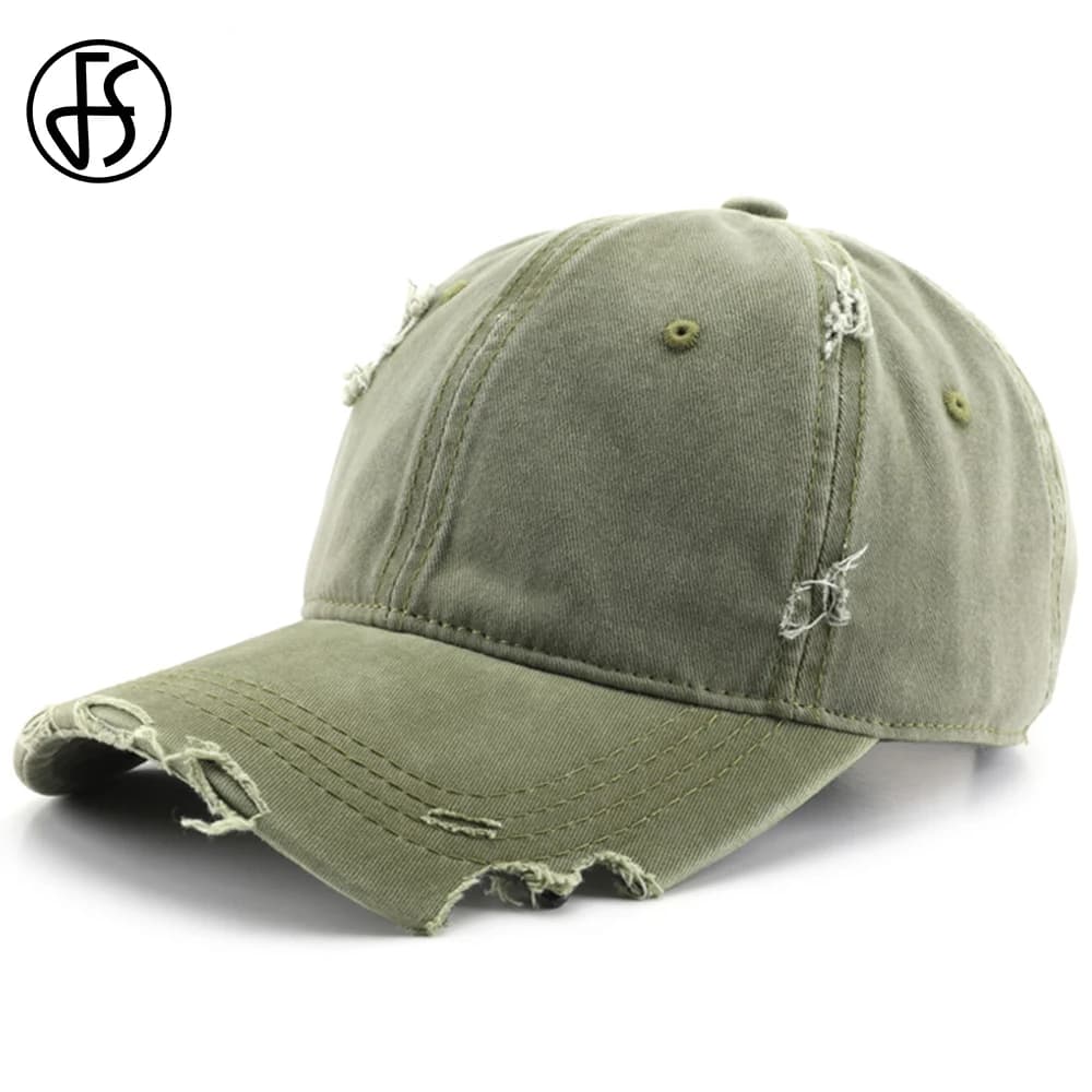 FS Vintage Army Green Baseball Cap For Men Purple Trucker Hat High Quality Cotton Women Hats Summer Snapback Hip Hop Caps Bone
