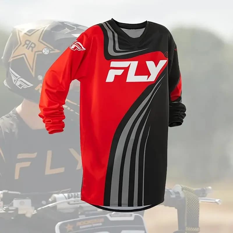 T-SHIRT A MANICA LUNGA DA UOMO MOUNTAIN BIKE MOTOCROSS CICLISMO JERSEY MOUNTAIN BIKE CAMMING TOP DA PESCA ALL'aperto ALLENTATO