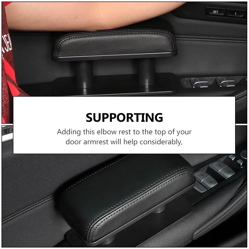 Cuscino Ergonomico Universale Regolabile per Bracciolo Auto, Supporto per Protezione Laterale