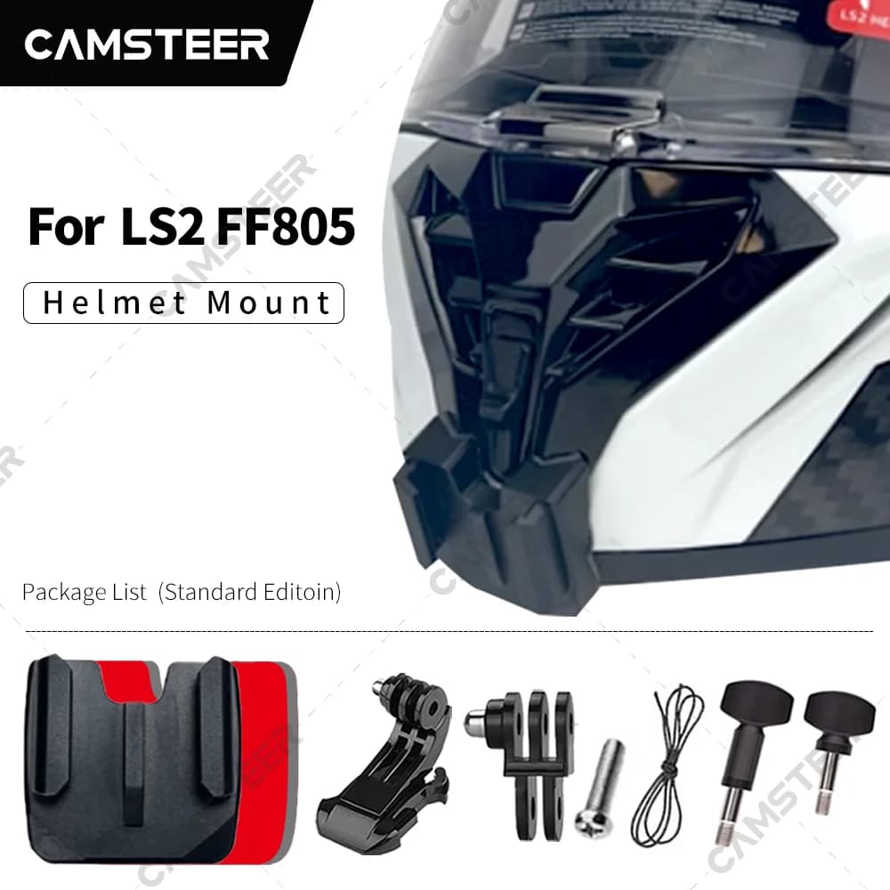 LS2 FF805 supporto per mento per casco personalizzato per GoPro12 11 10 9 DJI Action3/4 Insta360 Ace pro X4 X3 accessori per Action cam
