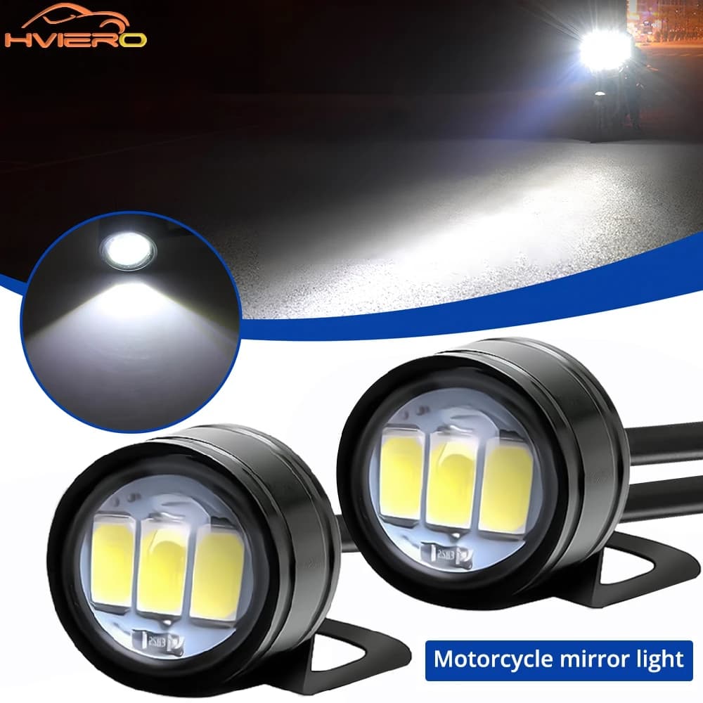 Car Eagle Eye Mirror Lights DRL Backup Bulbs Auto Motor Led Turn Signal Reverse Parking Brake Trunk Lamping Daylight Waterproof