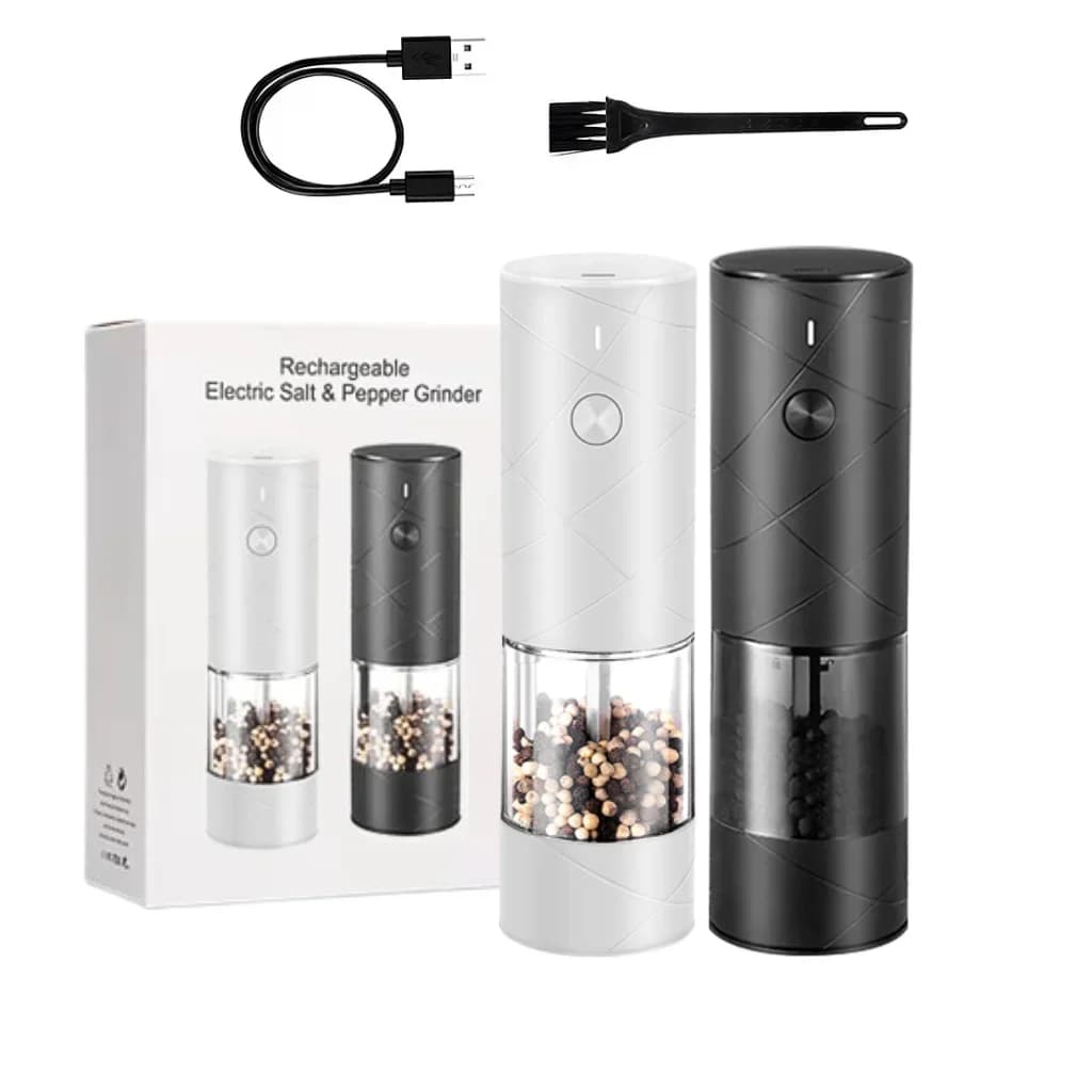 Set macina sale e pepe elettrico ricaricabile automatico con utensili da cucina unici