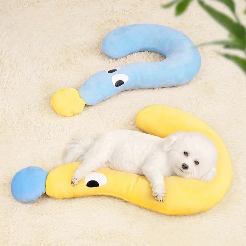 Cute Pet Little Pillow U-Shaped Neck Protector Deep Sleep for Puppy Kitten Pillow Dog Cat Headrest Sleeping Pillow Pet Supplies