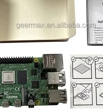 Kit di Avvio Raspberry Pi 1GB RAM, Mini Computer con Scheda WiFi Dual-band, Raspberry Pi 4 Modello B 1G Originale