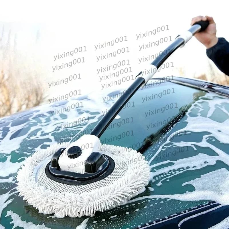 Soft Chenille Car Cleaning Brush, Extendable Long Handle Wash Mop Auto Accessory