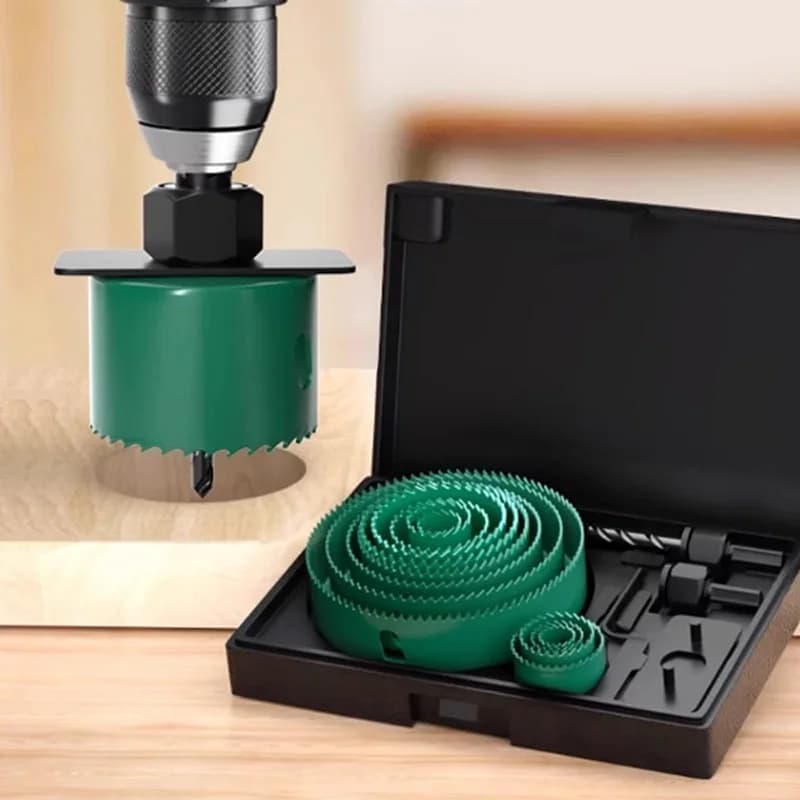19/8/5PCS 19-127mm Hole Saw Cutting Set Saw Cup Wood Crown Drill Bit Sharp Teeth For Drywall Steel Plastic PVC Woodworking Tools