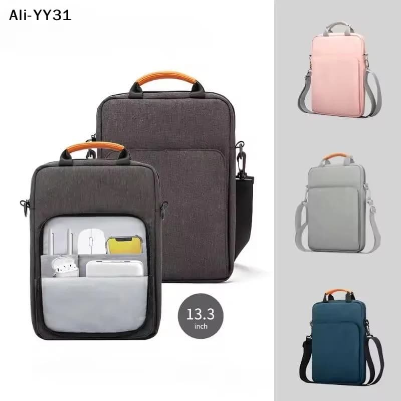 【R】Borsa per laptop antiurto da 13 pollici, borsa per laptop con tasche multiple, custodia per tablet