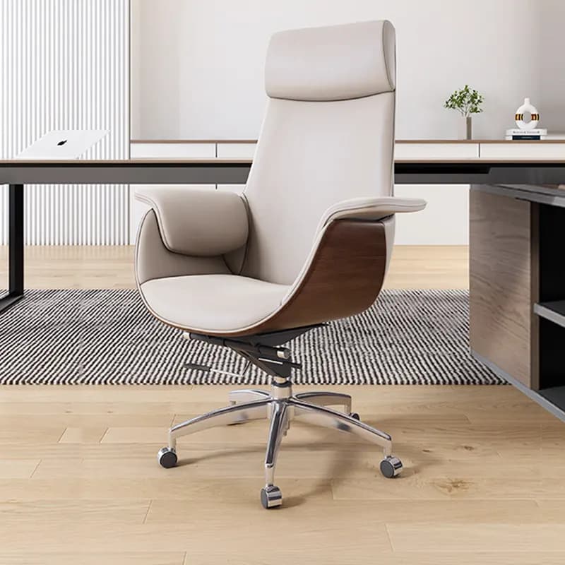 Sedia da ufficio moderna di lusso reclinabile, girevole, ergonomica, per computer, gaming e relax, poltrona per sedute prolungate