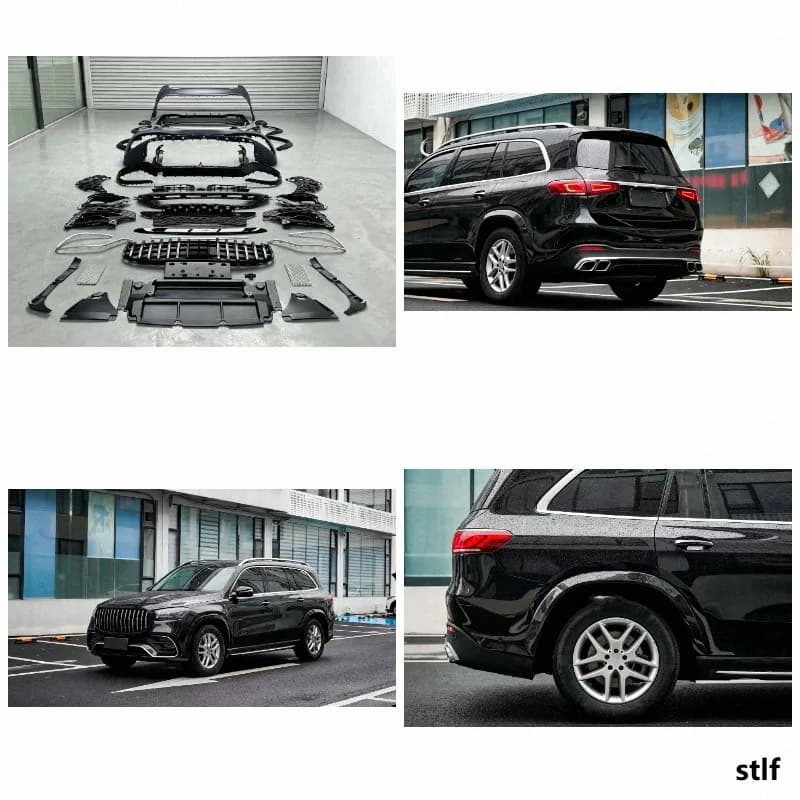 Car Bumpers Body Kit for GLS Class X167 Upgrade GLS63 Body Kits Front Rear Car Bumper Diffus Grille Exhaust Tip