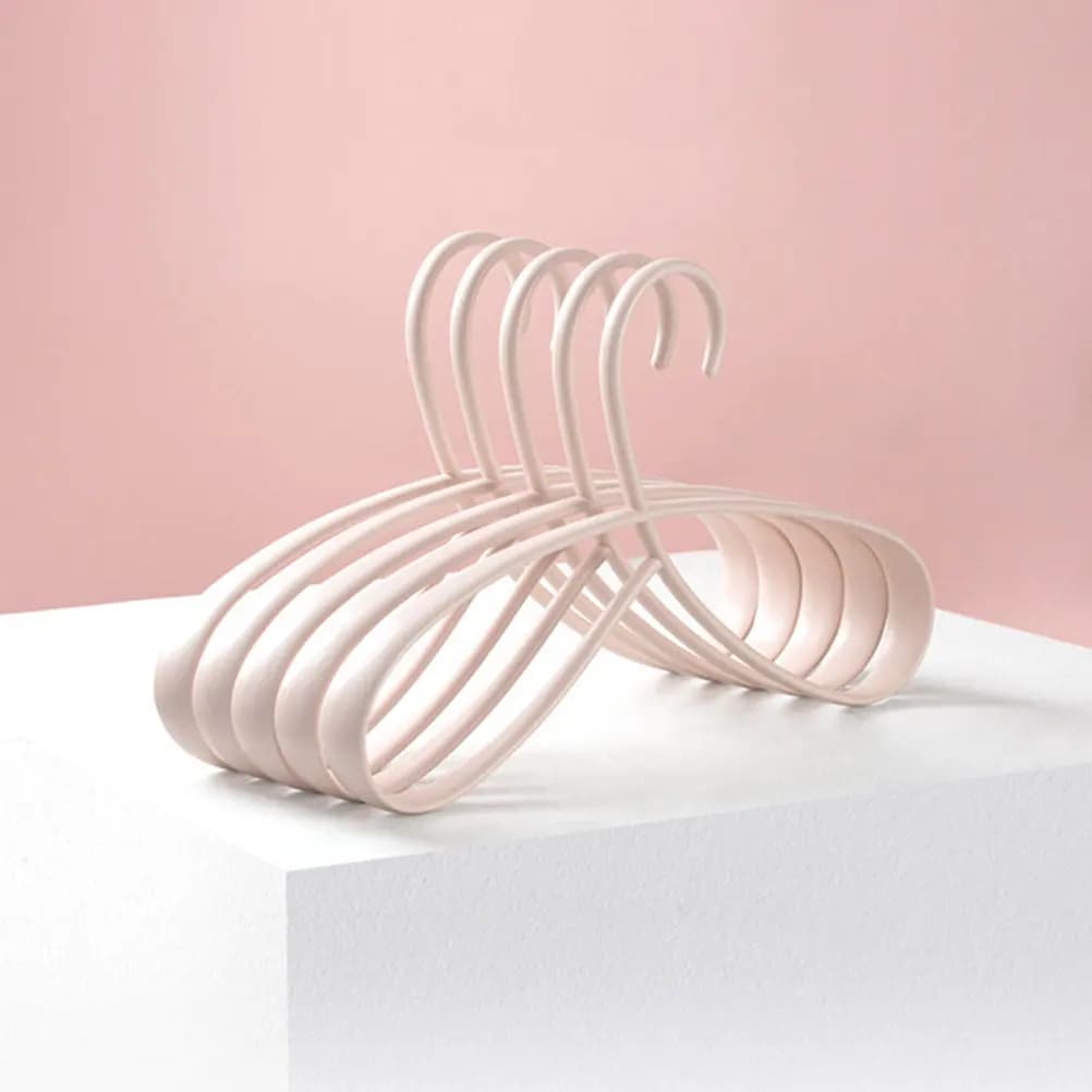 Set di 5 Appendiabiti Premium in Plastica Multifunzione, Robusti e Antiscivolo per Armadio, Asciugatura di Gonne, Pantaloni e Jeans