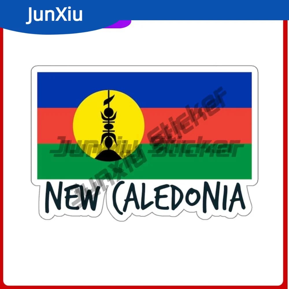 New Flag Caledonia Travel Stickers Laptop Suv Carrozzeria Bumpers Window Phone log Windshield Guitar Scrapbook Water Bottle Decalcomania