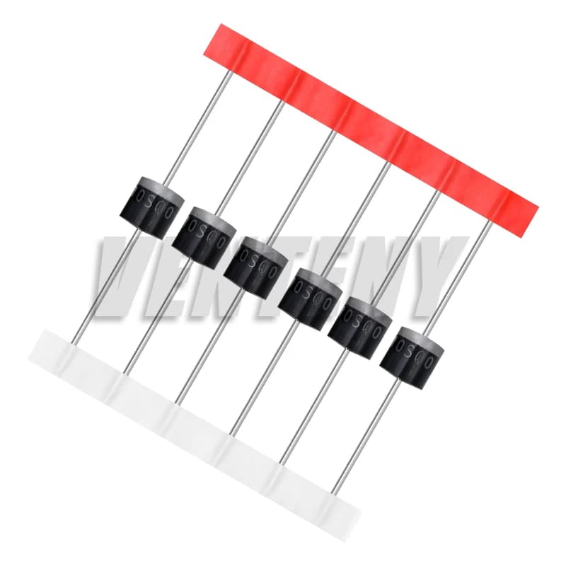 Diodo Schottky 30SQ050 da 6 pezzi 30A 50V assiale per protezione dai riflusso parallelo del pannello solare