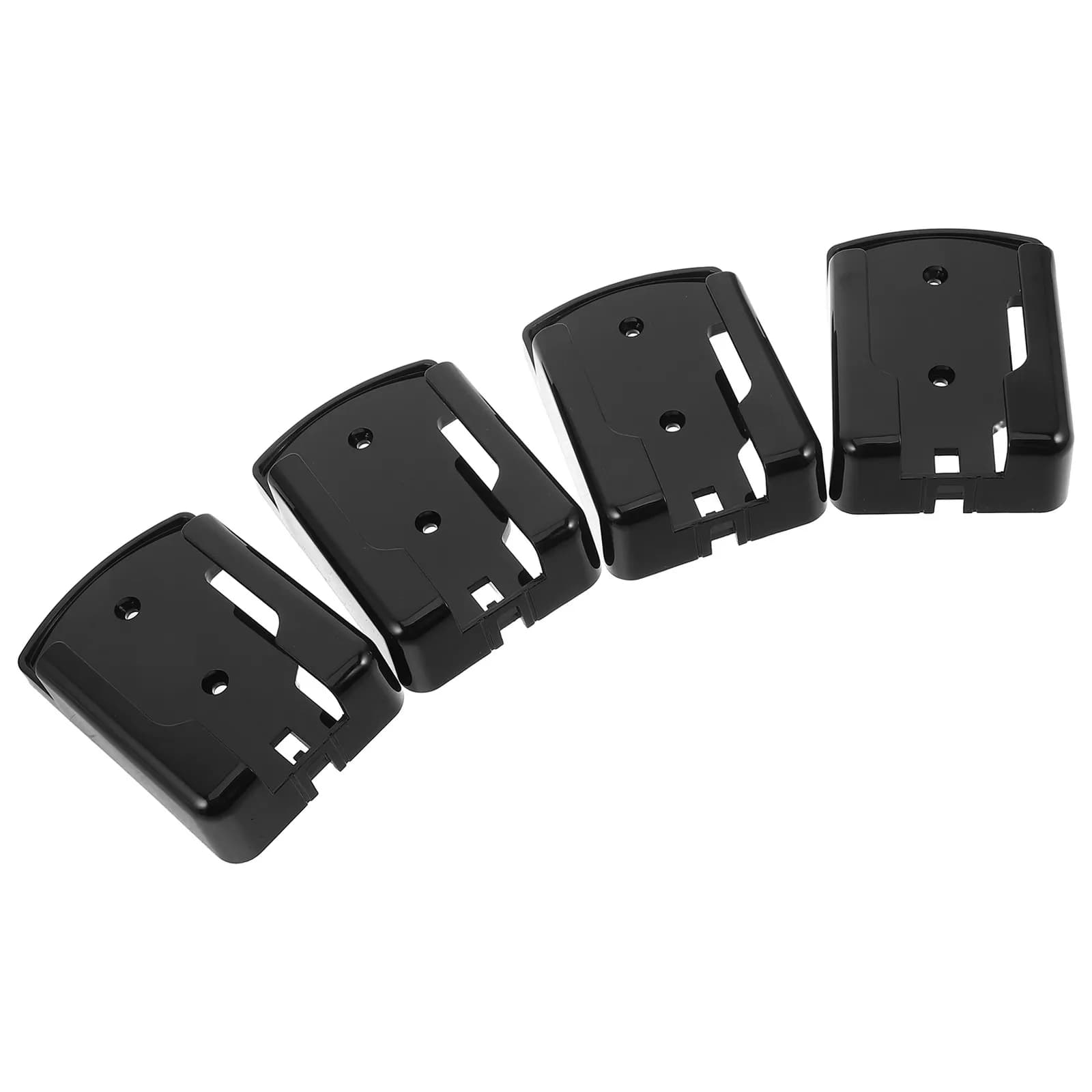 4Pcs Adhesive Remote Control Holder Wall Mount Universal Fit for TV Ac Remote Organizer Space Saving Mini Storage Box Home Use