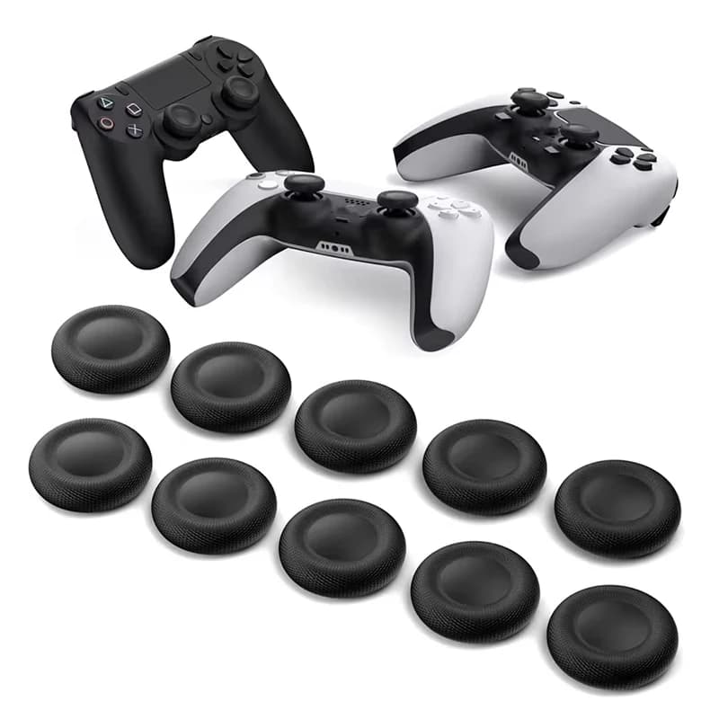 1-3 Pairs Silicone Thumbstick Caps For PS5 / PS4 Controller Anti-Slip Analog Stick Cover Gamepad Replacement Repair Accessories