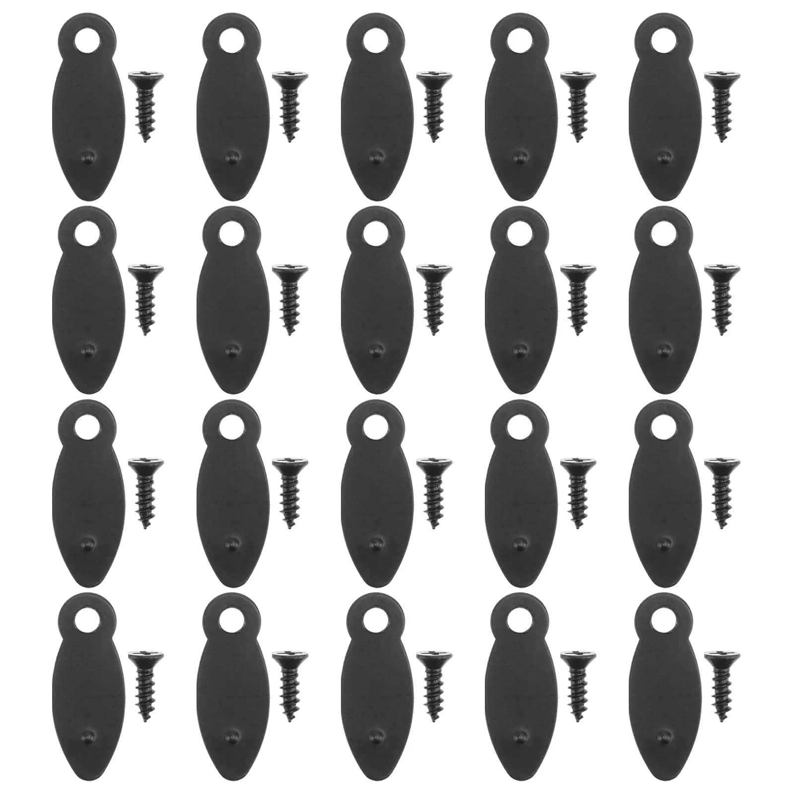 50 Pcs 9*22mm Picture Frames Buckle Of Fixing Photo Back Plate Accessories Backboard Clips Black Pictures Hardware Mounting
