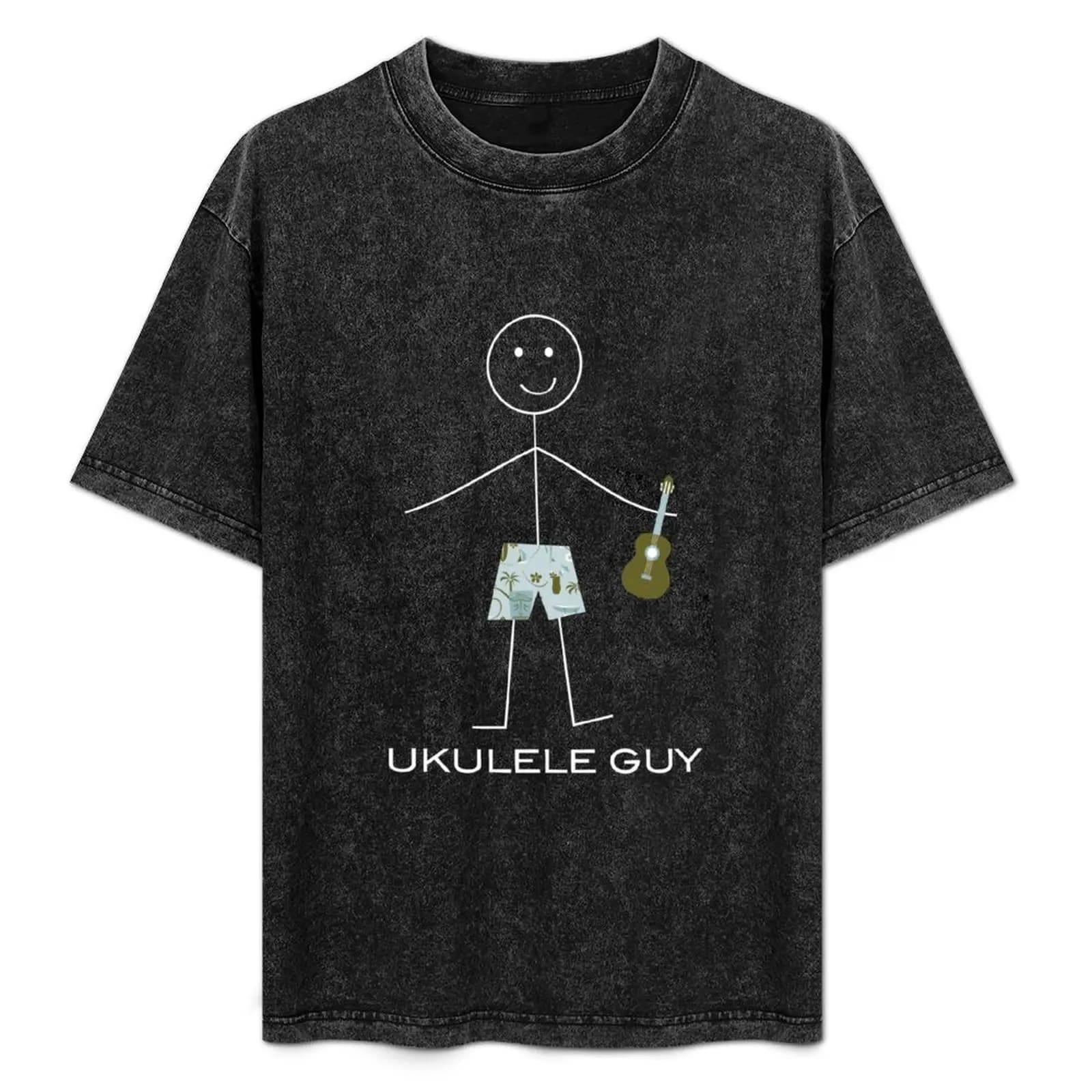 Funny Mens Ukulele Guy T-Shirt Casual Everyday Wear T-Shirt