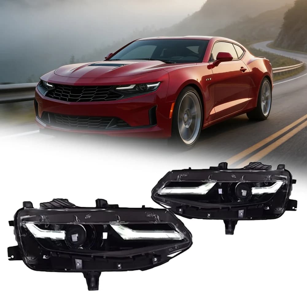 Fari anteriori TYPY per Chevrolet Camaro 2020-2023, proiettore LED, luci diurne, accessori auto