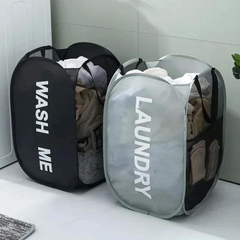 Durable Foldable Waist Basket, Large and Washable, Dress and Toy Organizer, Breathable Bathroom Accessories in Fashion Network
