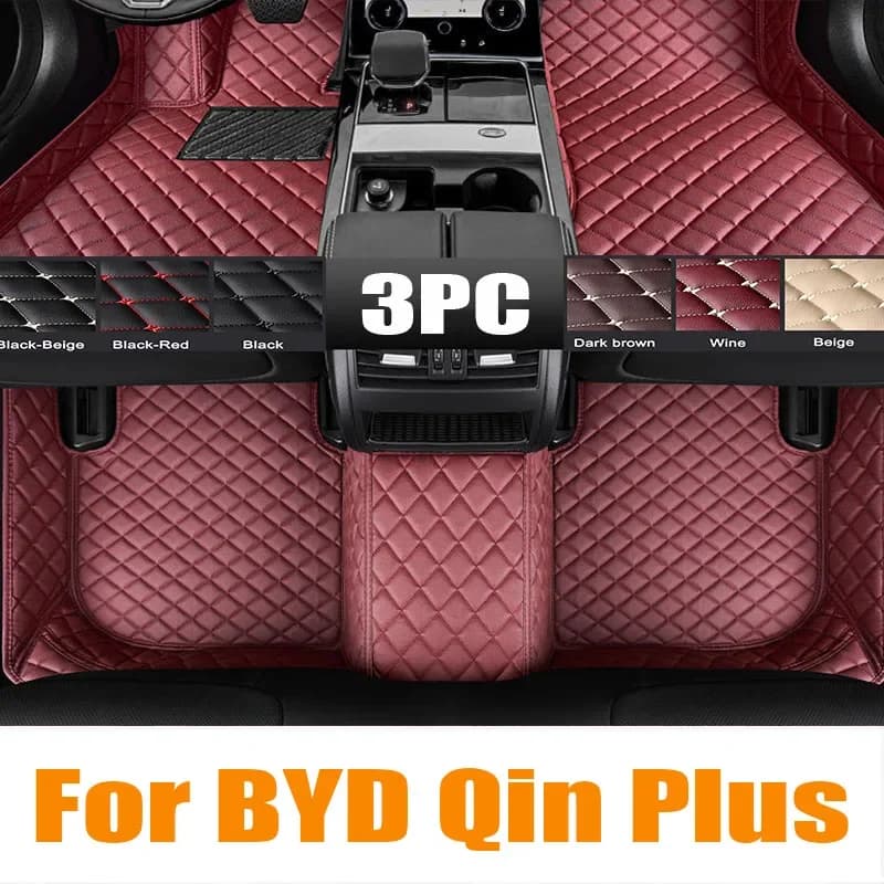 Tappetini auto personalizzati in TPE per BYD Qin Plus 2021 2022 2023 Tappeto impermeabile Accessori interni auto 0531