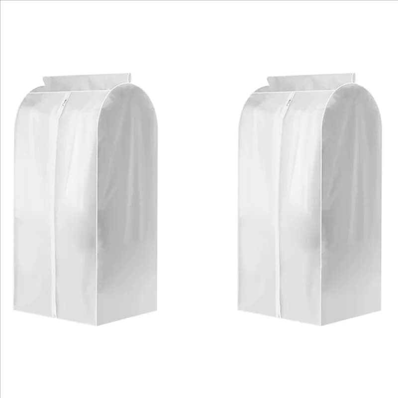 AT02-2PCS Coatings Dust Cover Clothes Coatings Closed bag Floor coat rack Covering Wardrobe Storage cover A