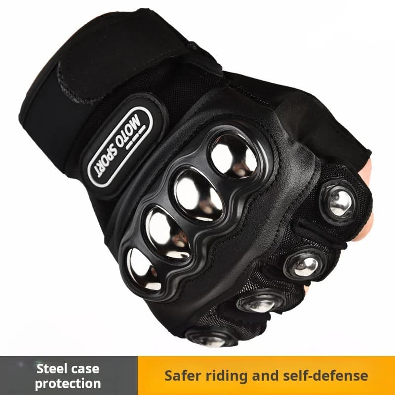 Guscio rigido in acciaio inossidabile, guanti in microfibra per moto da equitazione all'aperto, attrezzatura tattica nuovi prodotti