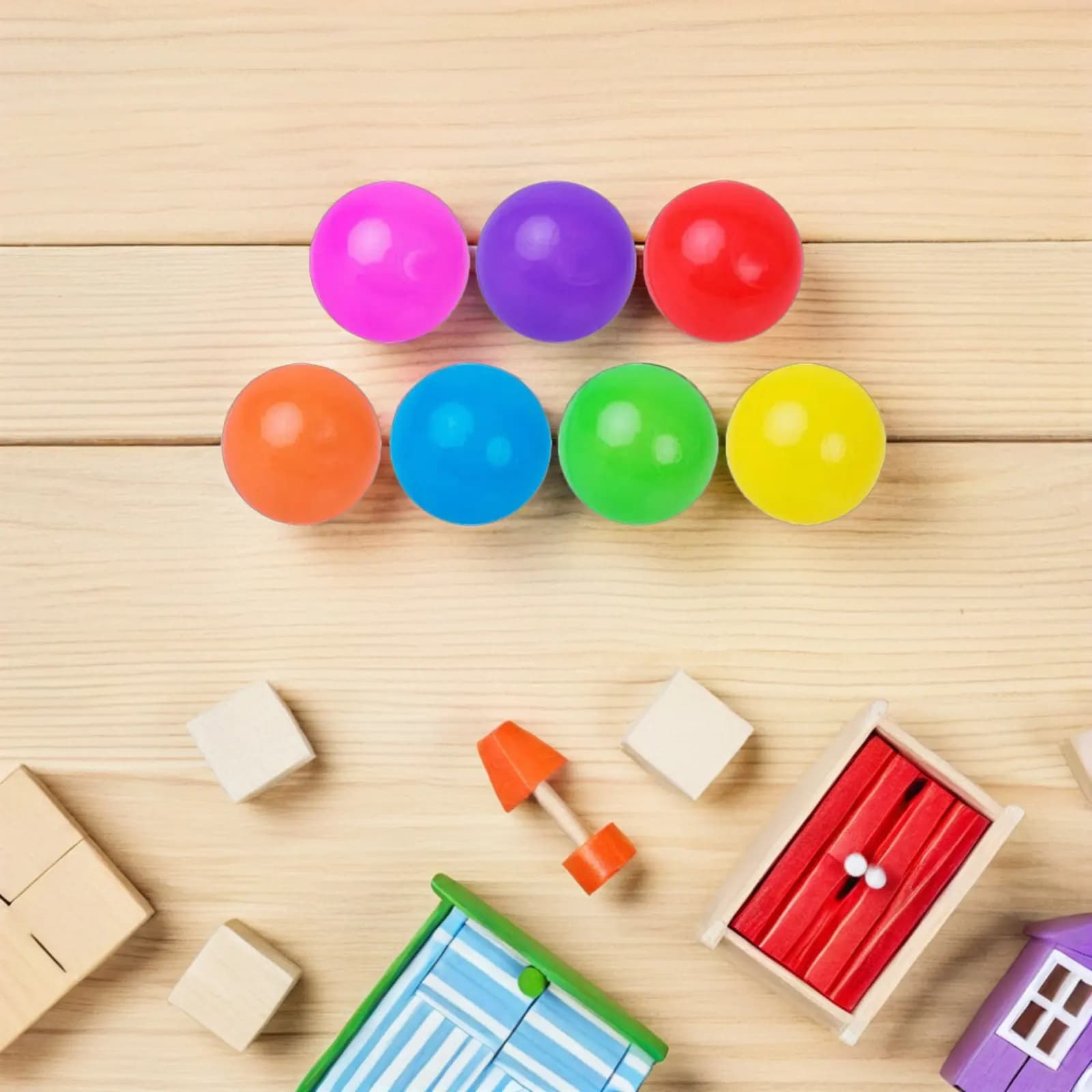 100 Palline Morbide Colorate in Plastica da 5,5 cm, Stile Oceano, Mini Palline Rotonde per Piscina di Palline per Bambini, Tenda da Gioco, Tunnel, Piscina