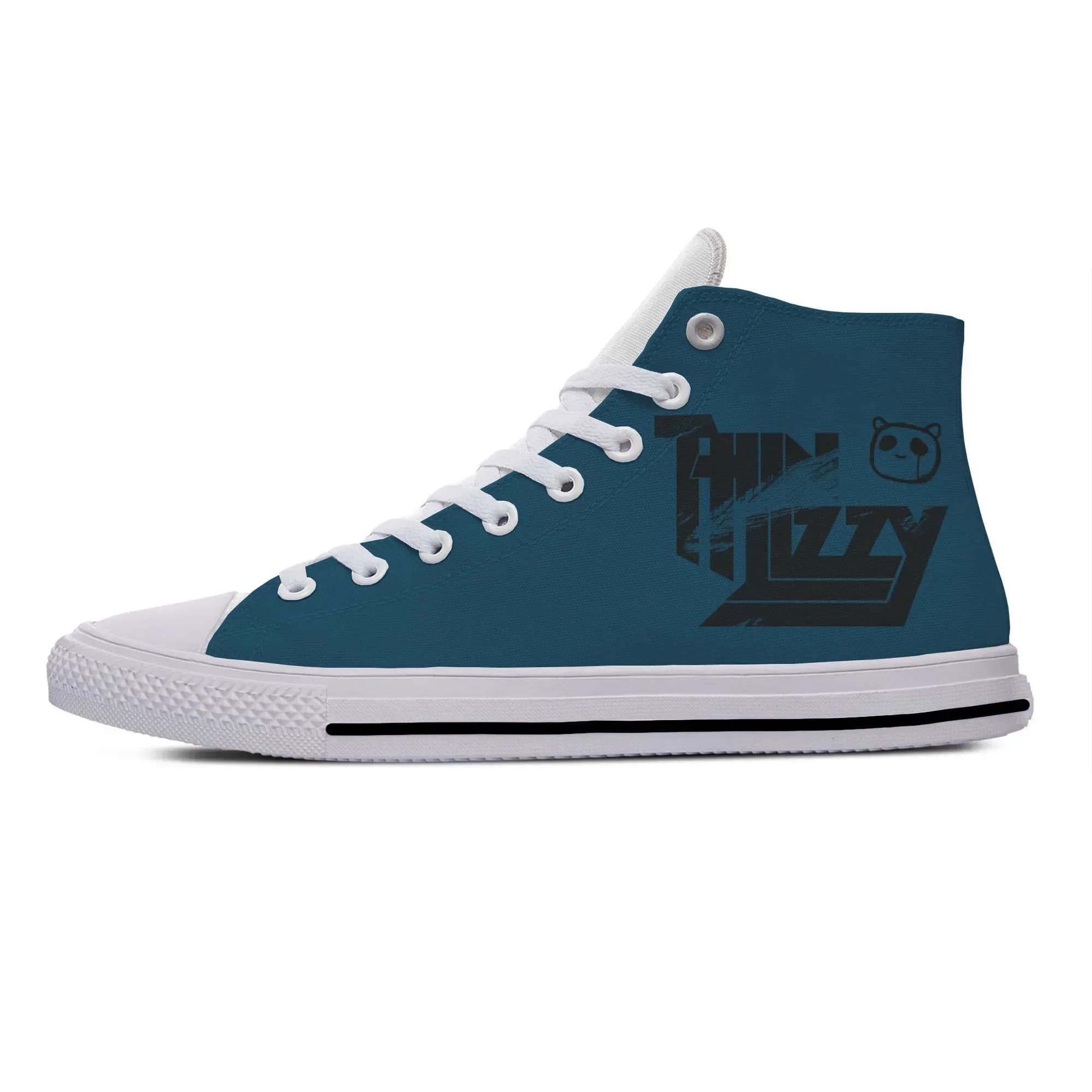 Hot Lizzy Hard Rock Band Thin Fashion Popular Funny Casual Shoes Breathable Men Women Sneakers High Top Lightweight Board Shoes