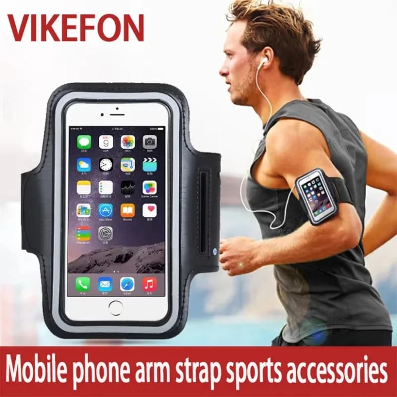 Breathable Running Phone Armband Touch Screen With Key Pocket For iPhone 12-17 Pro Max For Android For Gym For Workout Daily Use