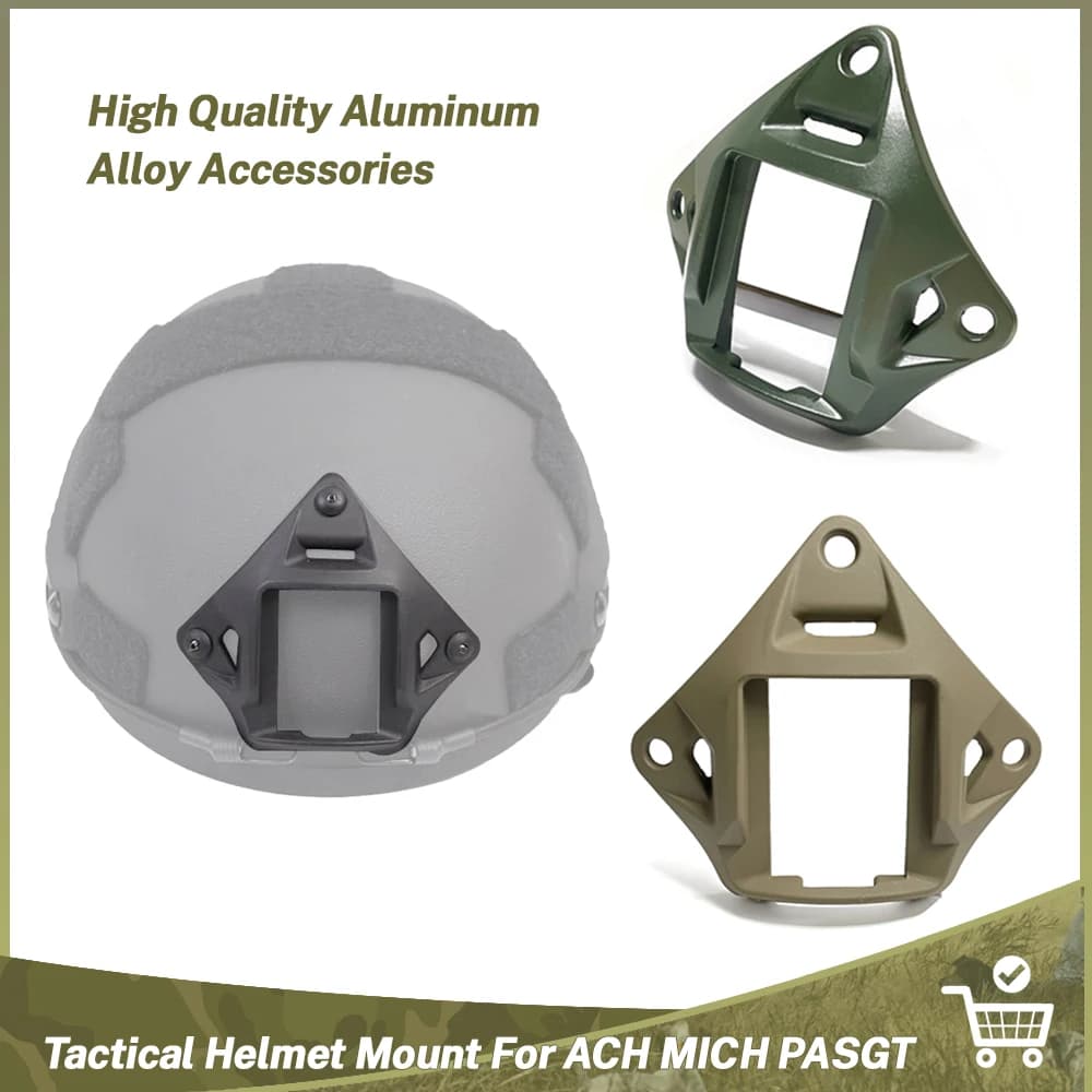 Accessories for tactical helmet Bracket for sports camera Adapter for mounting on base Night vision Mounting on aluminium alloy base Fast parts for helmet