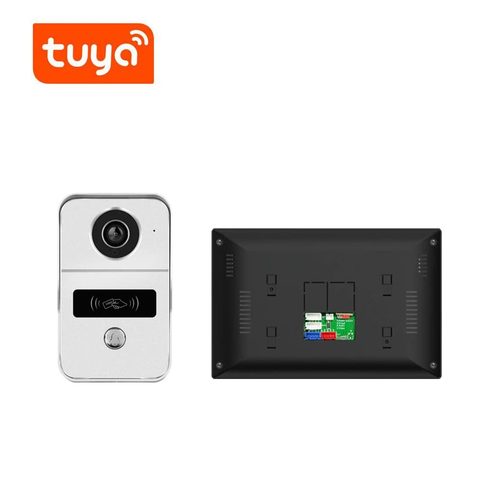 Tuya APP 7Inch IPS Screen 2MP 1080P Wire AHD WIFI Doorbell Leave Message 140Degree Wide Angle Video Door Phone Intercom System
