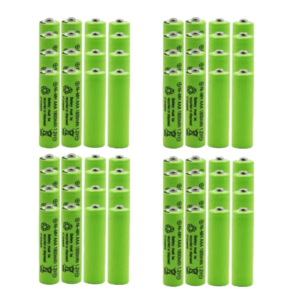 Nuova Batteria Originale AAA 1,2V 1800mAh Ni-MH Ricaricabile 3A con Terminali a Saldare per Giocattoli, Telecomandi ed Elettronica Fai-da-Te