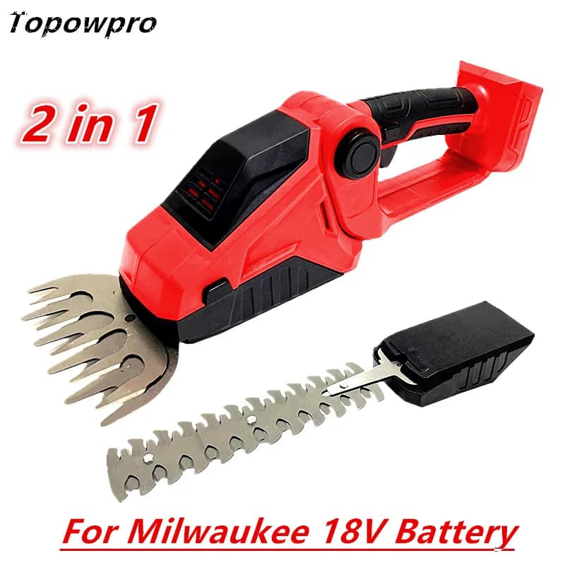 Measure for Milwaukee 18V battery electric hedge cutters 2 IN 1 hedges battery Serbian shears grass cutters domestic