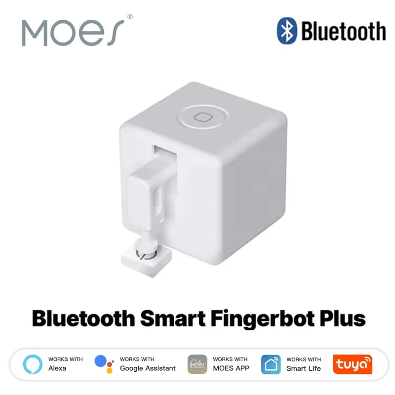 MOES Tuya Bluetooth Smart Fingerbot Button Pusher Tool Pack Nuovo robot digitale per pulsanti con controllo vocale automatico tramite app Life, compatibile con Alexa e Google Home