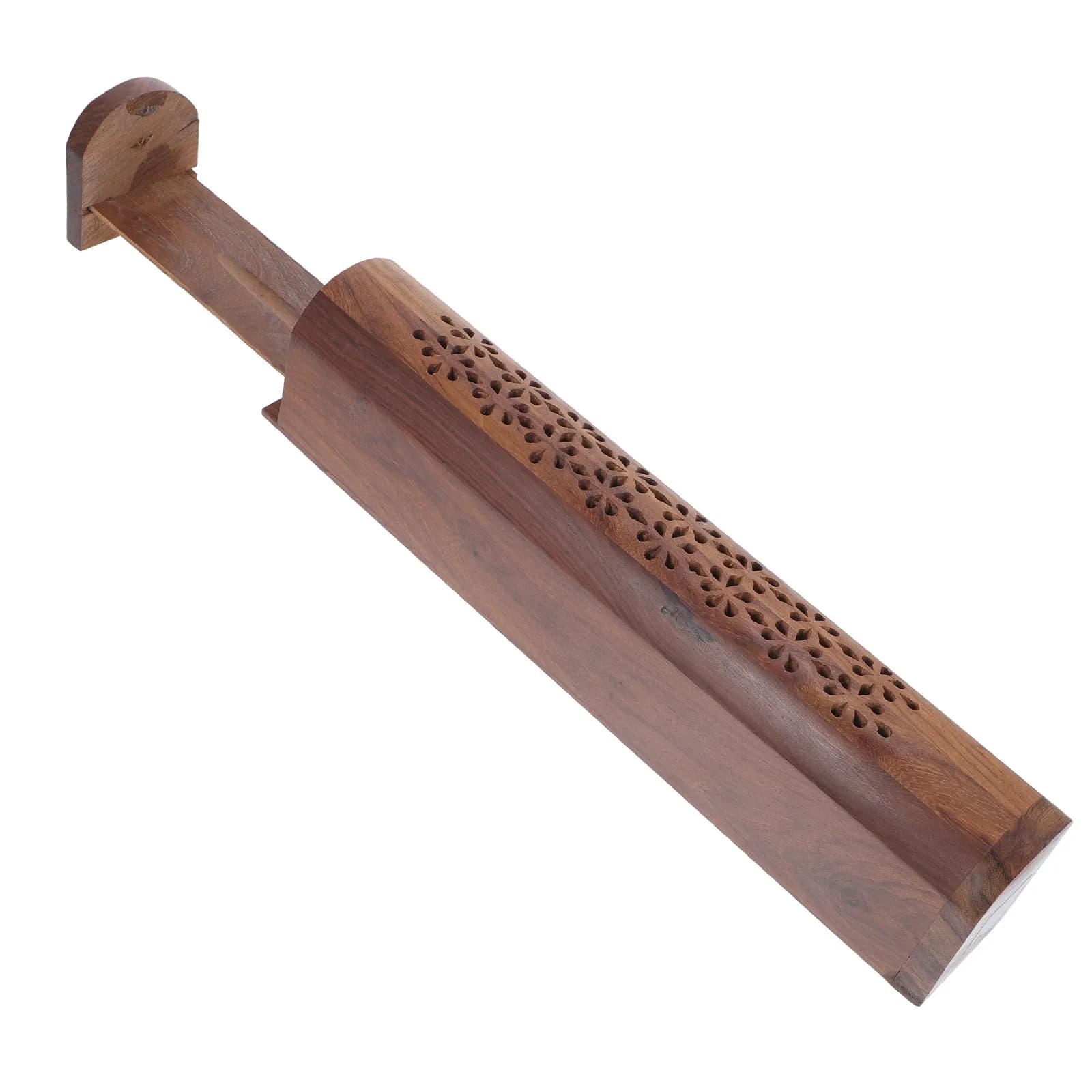 Porta Incenso in Legno Fatto a Mano, Bruciatore per Aromaterapia da Scrivania per Casa, Ufficio e Auto, Design Stabile Senza Ceneri, Decorativo