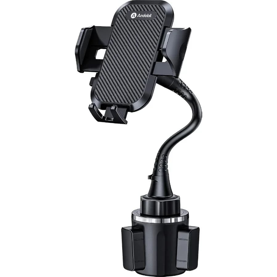 Andobil Supporto per telefono Solidest da 15 pollici aggiornato per auto Supporti per telefono per auto a collo di cigno lungo regolabile stabile per il tuo camion dell'auto F