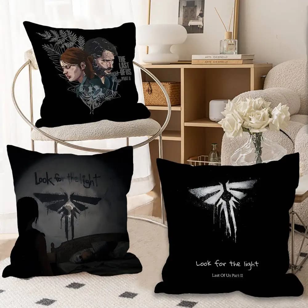 T-The Last Of Us Cuscino decorativo per casa, ufficio, camera da letto, divano, auto, 45x45 cm